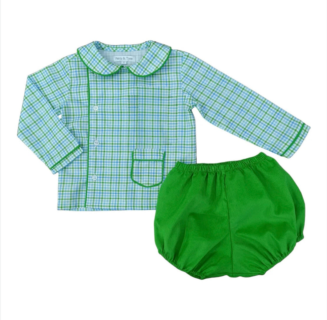 Percy & Tyne snowman Stanford bloomer set