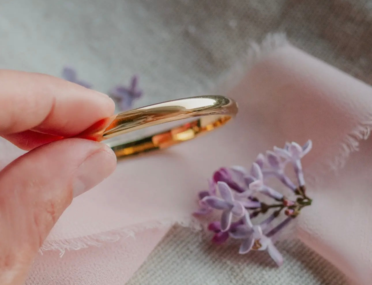 CM 14k gold plated bangle