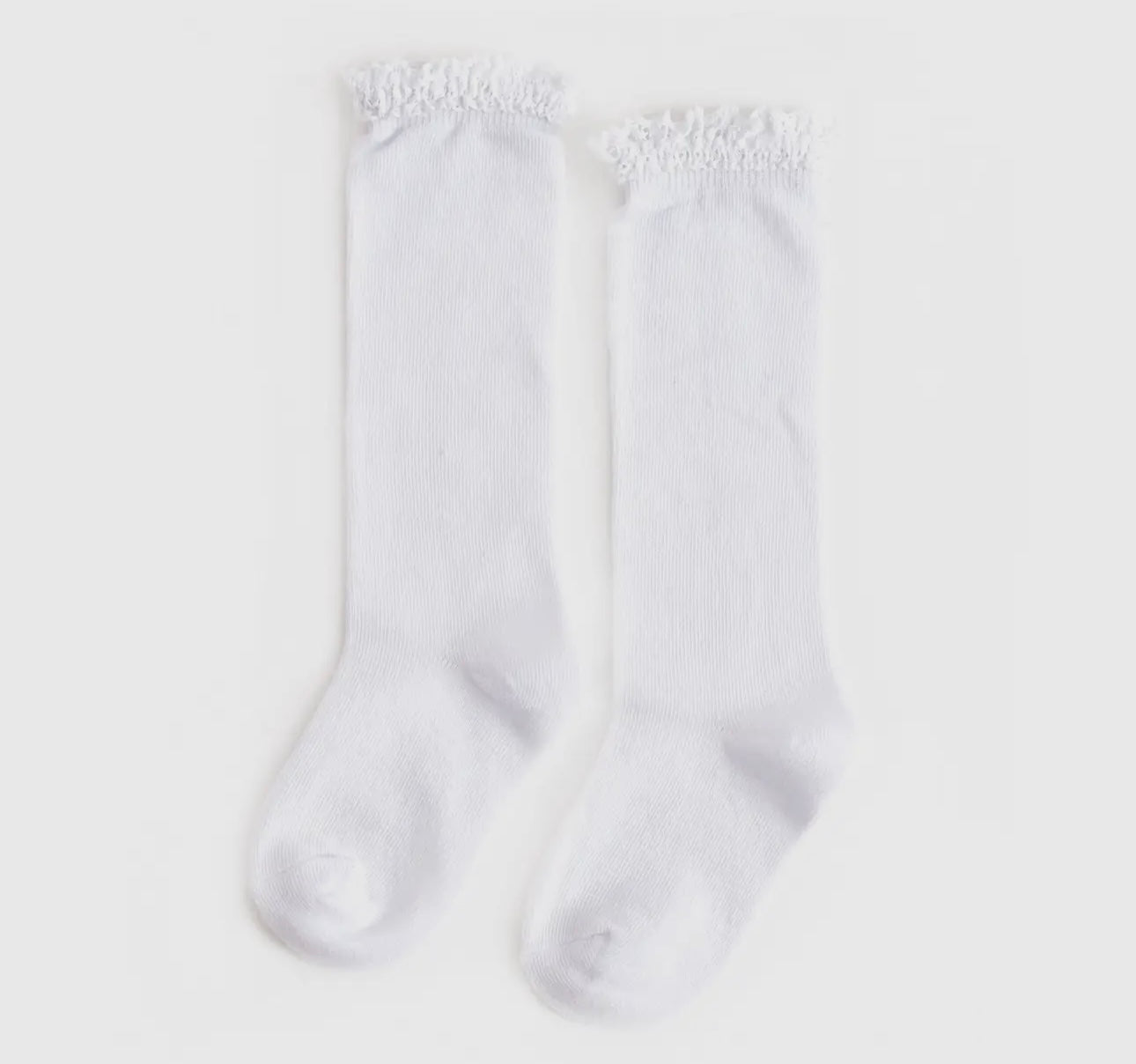 LSC white lace top knee socks