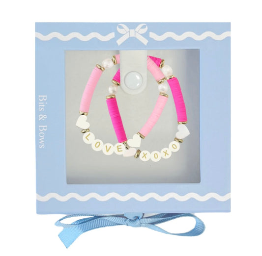 Bits and Bows Love Bracelet Gift Set