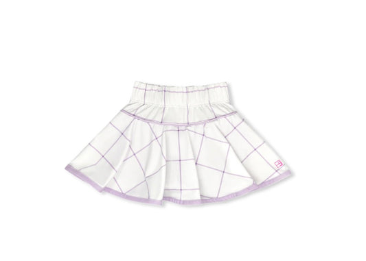 Set Fashions Quinn Skort Pure Coconut Willington Windowpane