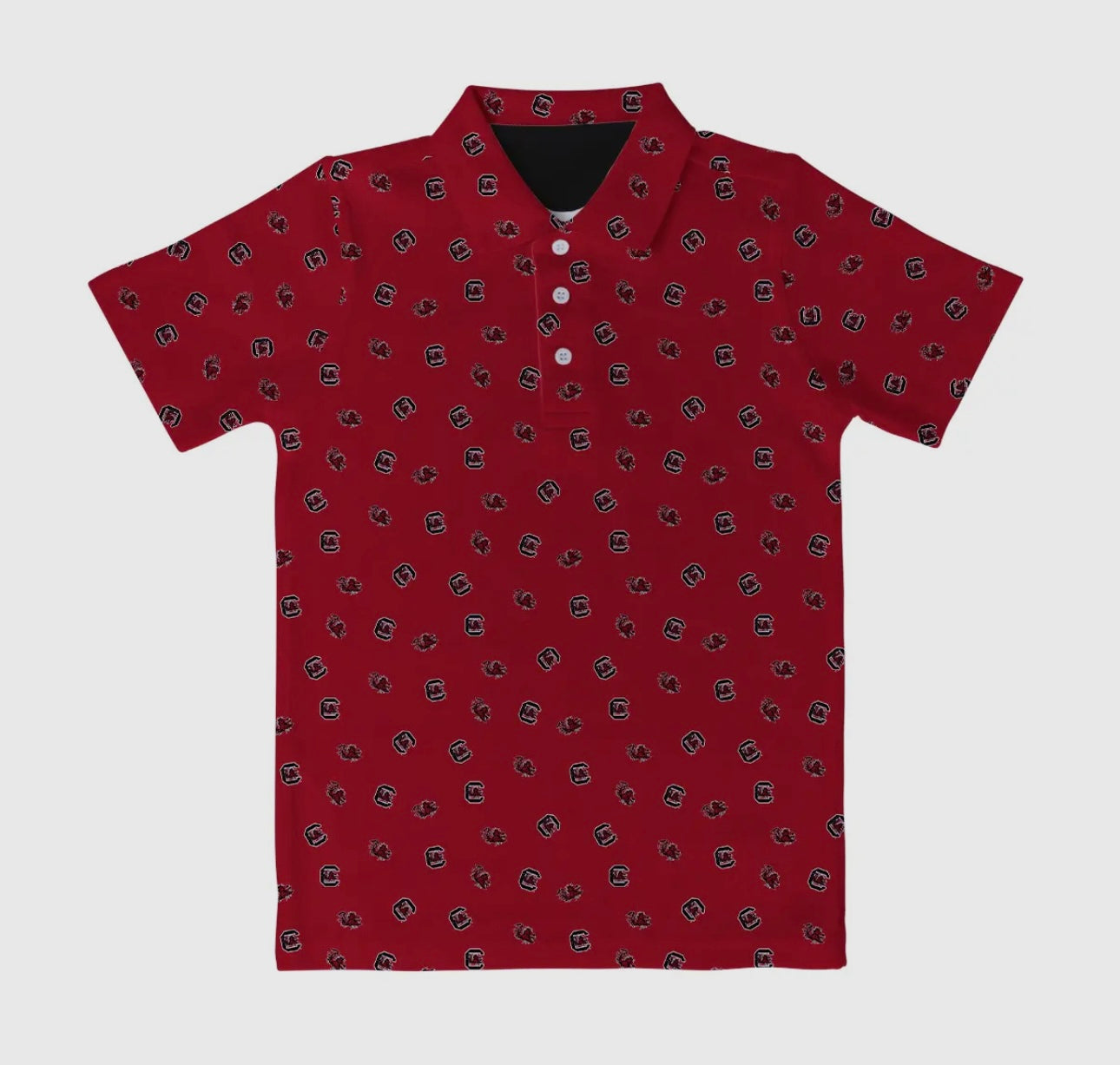 Gamecocks repeat logo polo