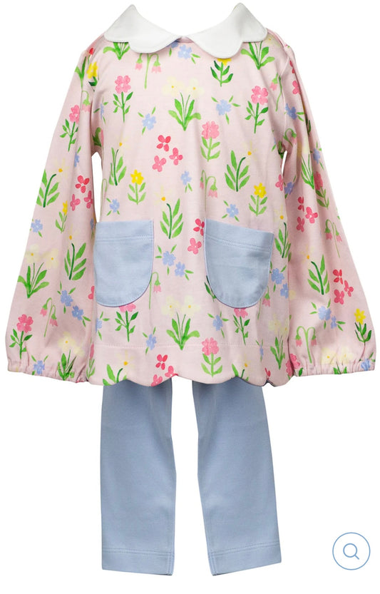 The Peoper Peony English Garden Tunic Set