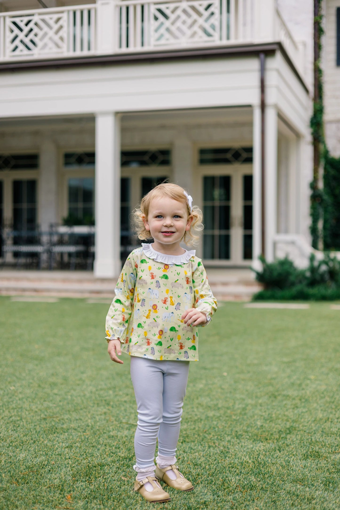 The Proper Peony Zoo Keeper LS Tunic Set