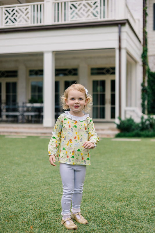 The Proper Peony Zoo Keeper LS Tunic Set