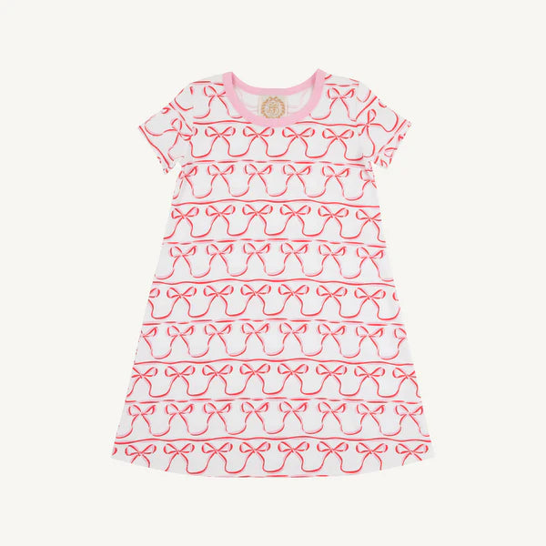 The Beaufort Bonnet Company Polly Play Dress, Birdie’s Bows with Pier Party Pink