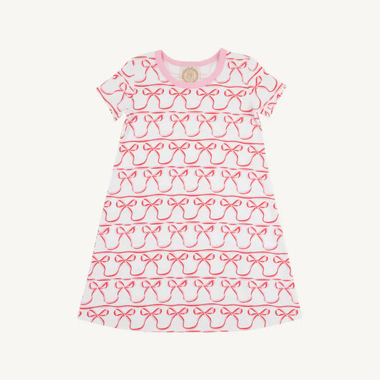 The Beaufort Bonnet Company Polly Play Dress, Birdie’s Bows with Pier Party Pink