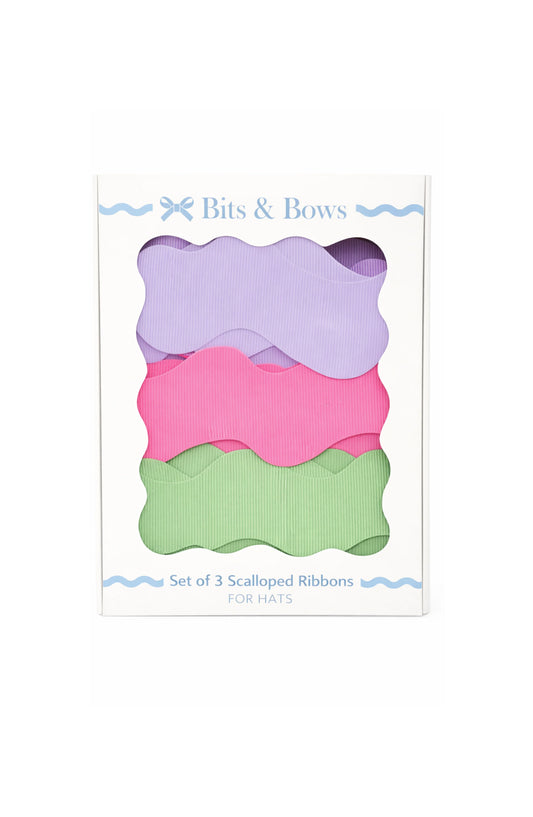 Bits and Bows Garden Party Scalloped Ribbon Set