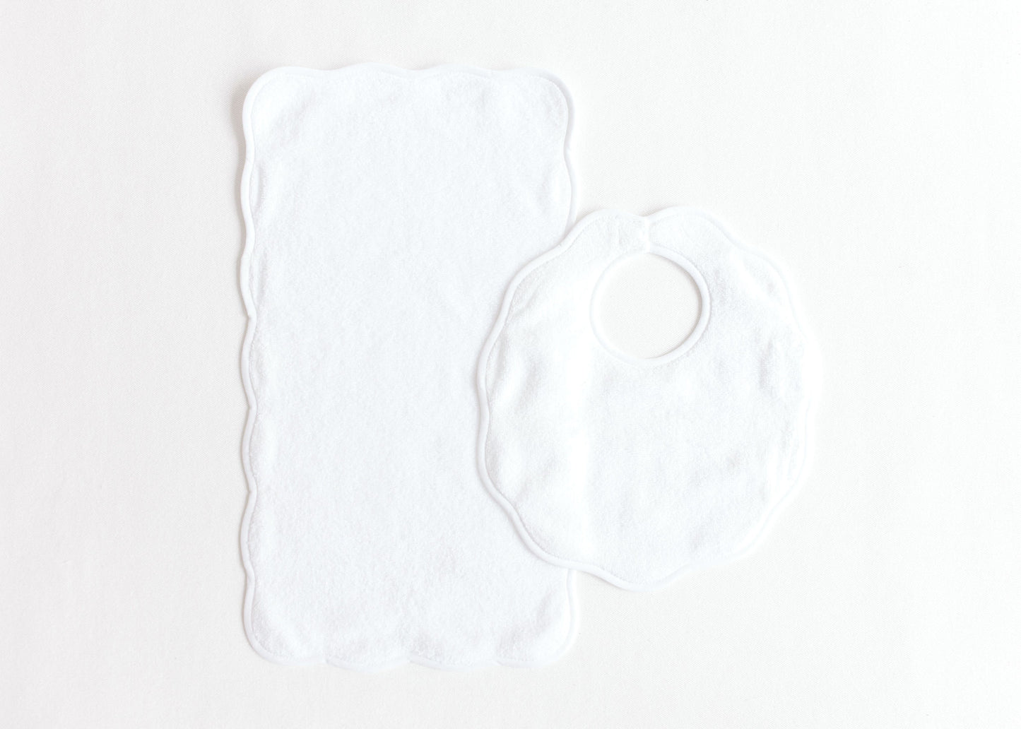 Terry Tots Bib & Burp Cloth Sets