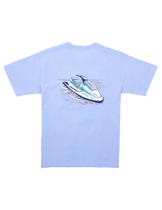 Properly Tied Boys Jet Ski Short Sleeve Light Blue