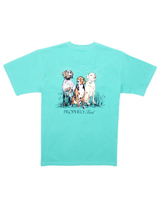 Properly Tied Boys Triple Dog Short Sleeve Soft Green