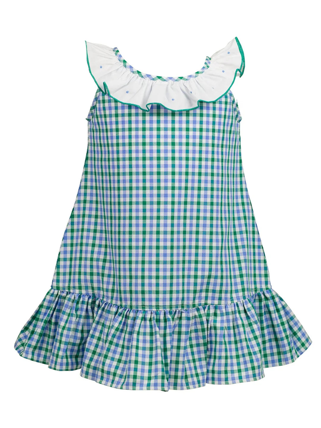 The Proper Peony Effie Plaid Dress Blue/Green