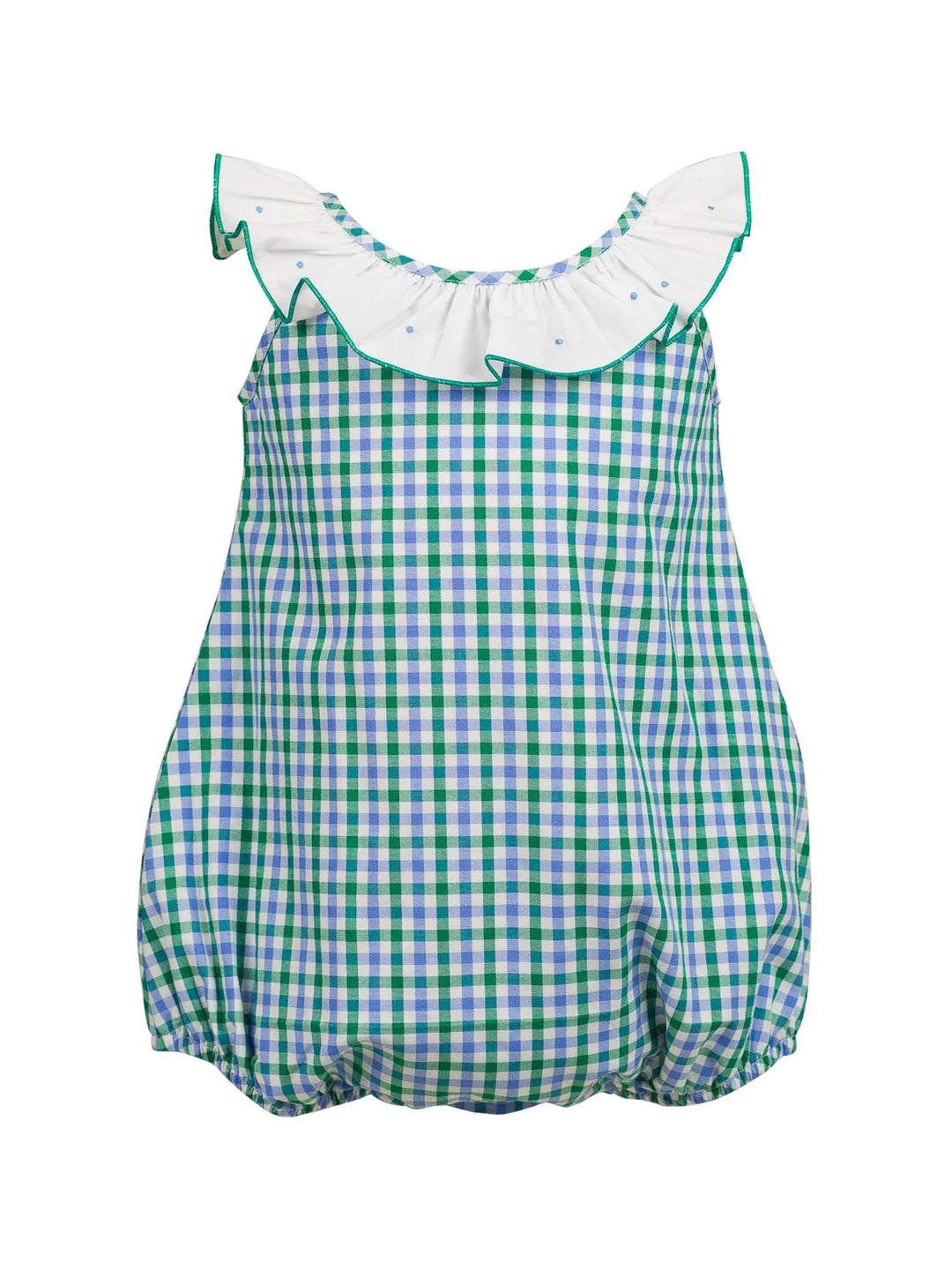 The Proper Peony Effie Plaid Girl Bubble Blue/Green