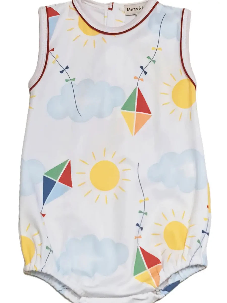 Marco & Lizzy Kites baby boy romper