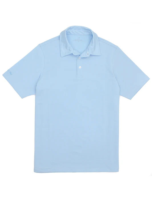 Properly Tied Gulfport Polo Powder Blue Stripe