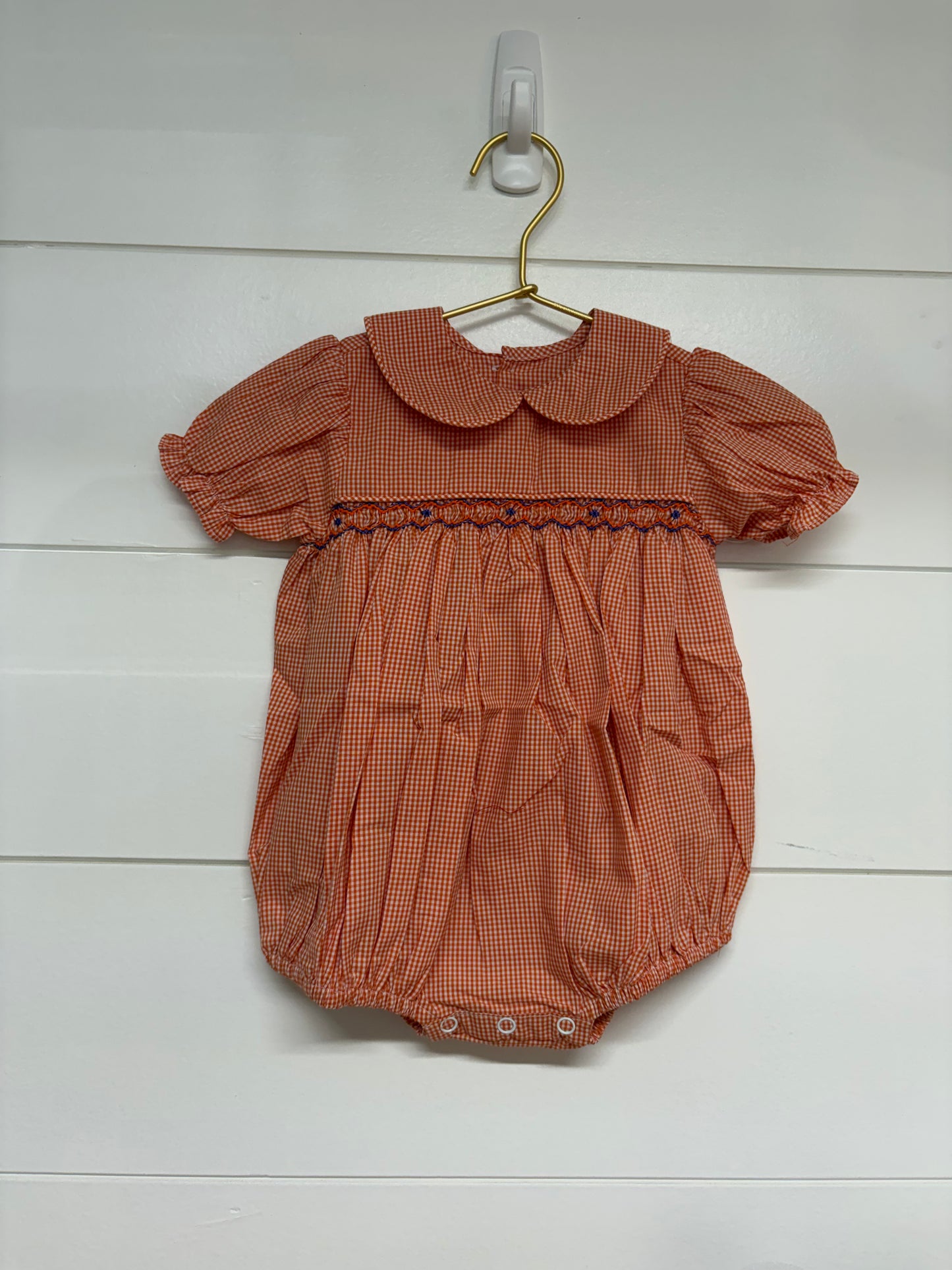 Southern Saturday Tiger Smocked Bubble