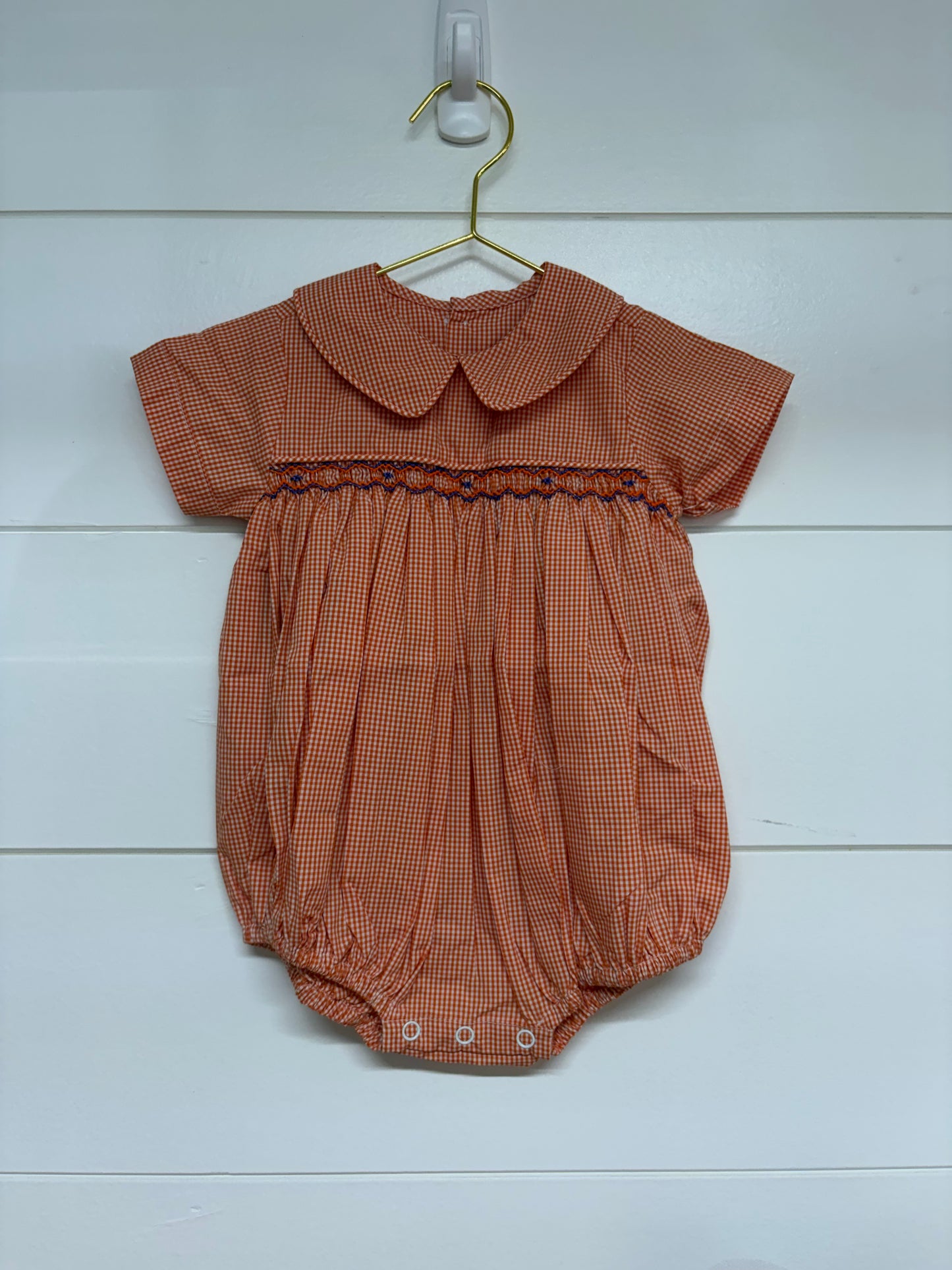 Southern Saturday Tiger Smocked Bubble