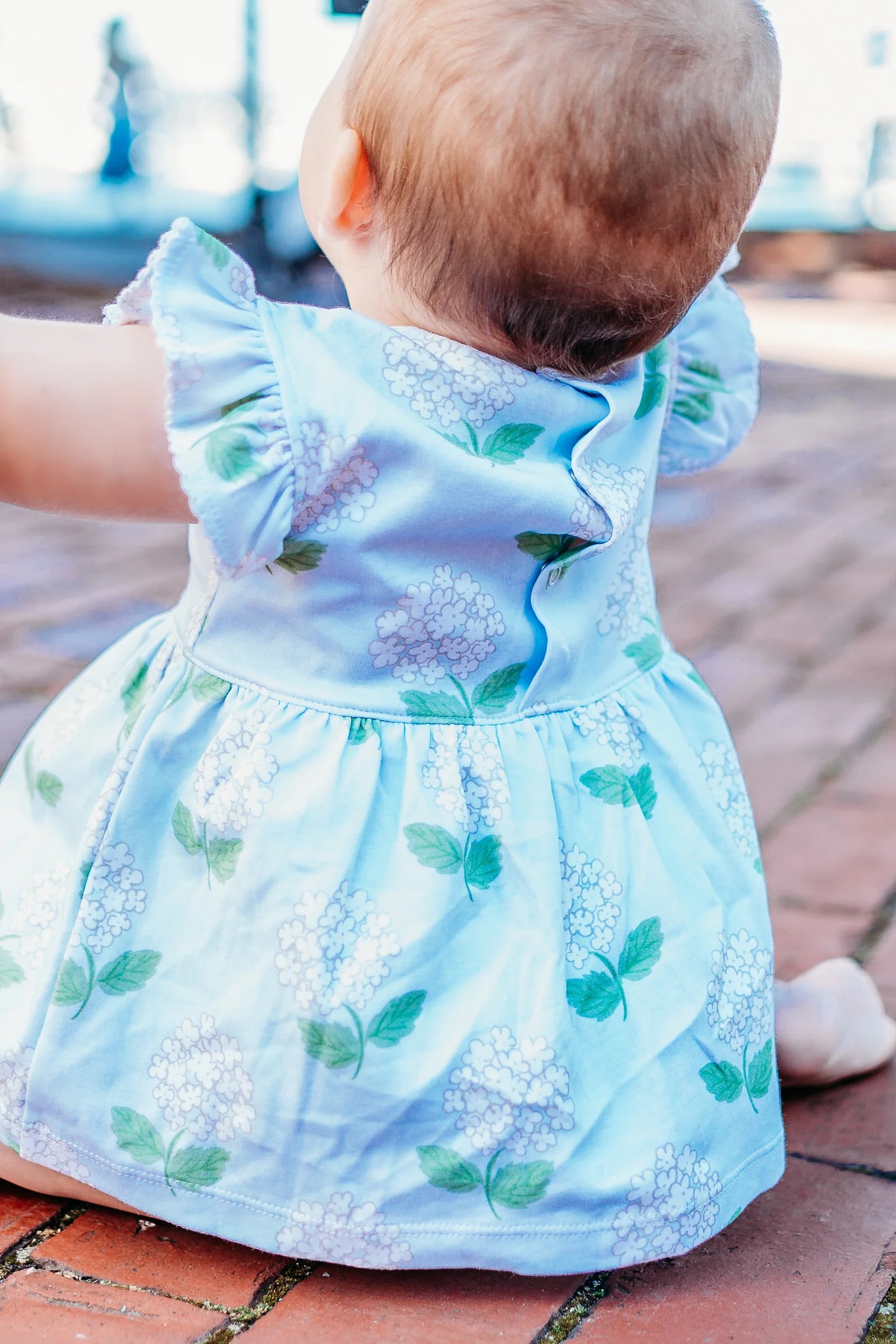 Maddie & Connor Hydrangea Pima Baby Girl Dress