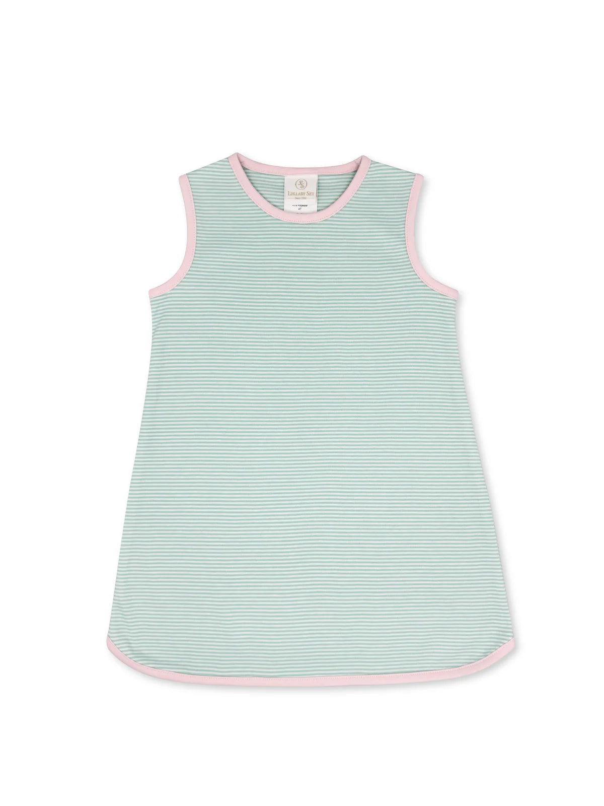 Lullaby Set Tinsley Dress Memphis Aqua Ministripe, Sumter Pink