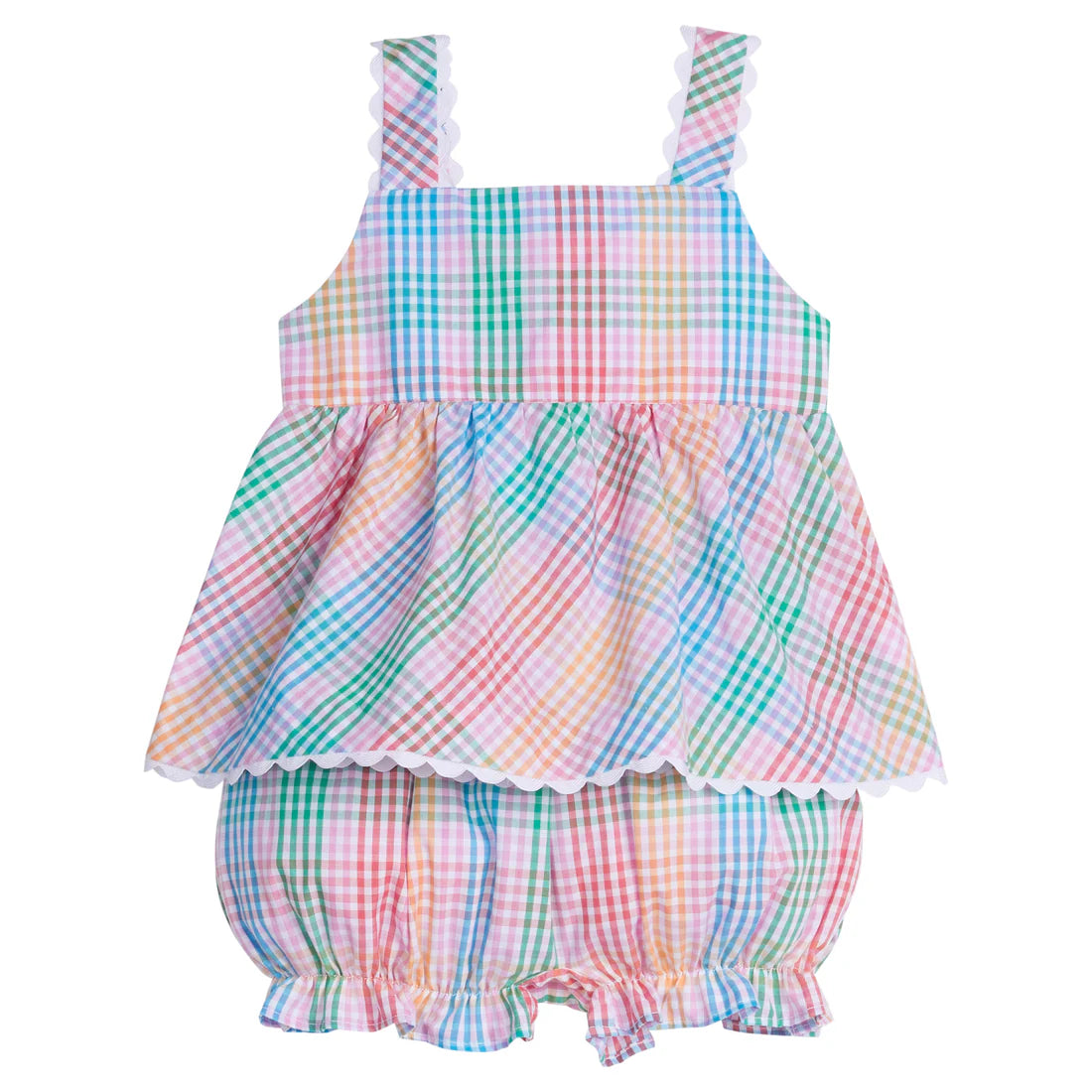 Little English Evie Bloomer Set - Preppy Plaid