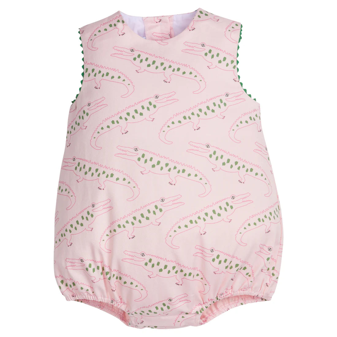 Little English Round Neck Bubble - Pink Alligator Alley