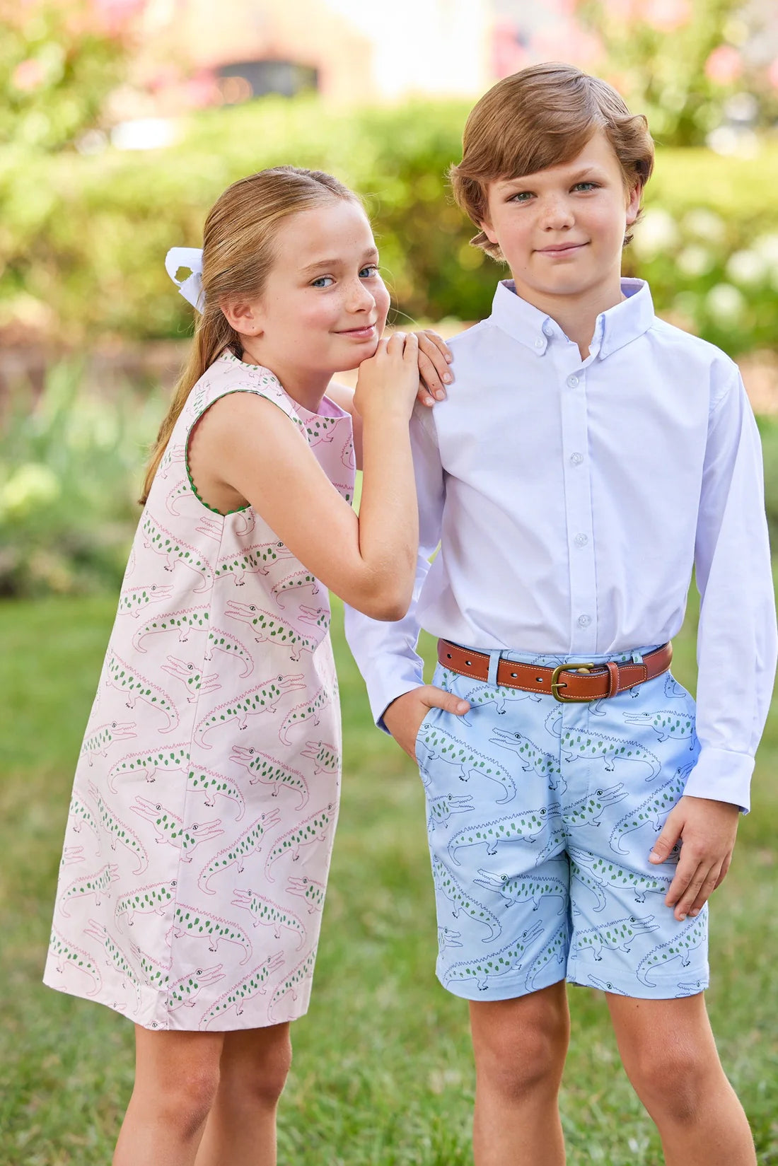 Little English Classic Shift Dress - Pink Alligator Alley