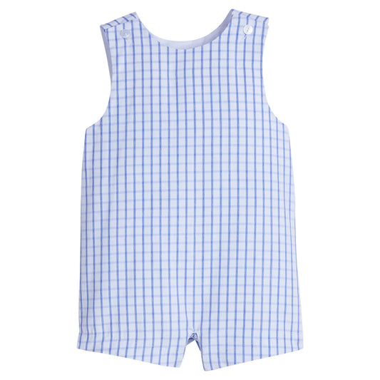 Little English Vintage Romper - Royal Windowpane