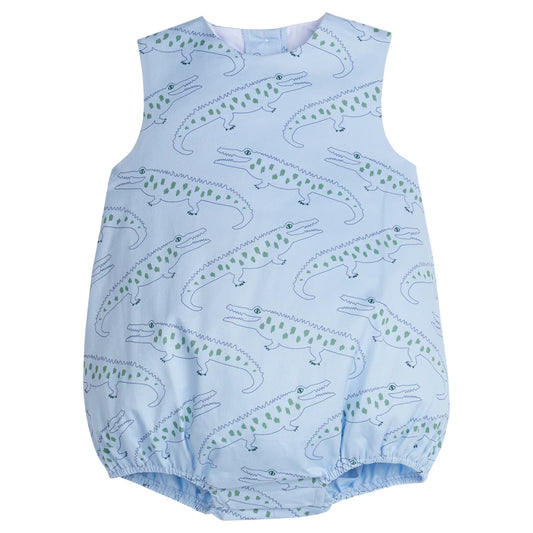 Little English Round Neck Bubble - Blue Alligator Alley