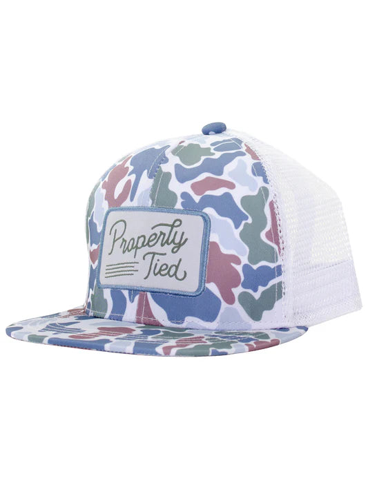 Properly Tied Boys Sportsman Trucker Hat Terra Camo