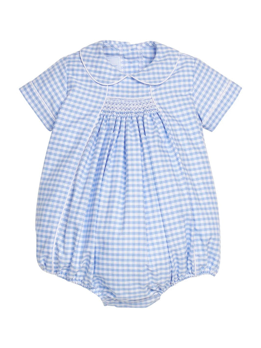 Little English Chest Smocked Bubble, Mayfair Gingham