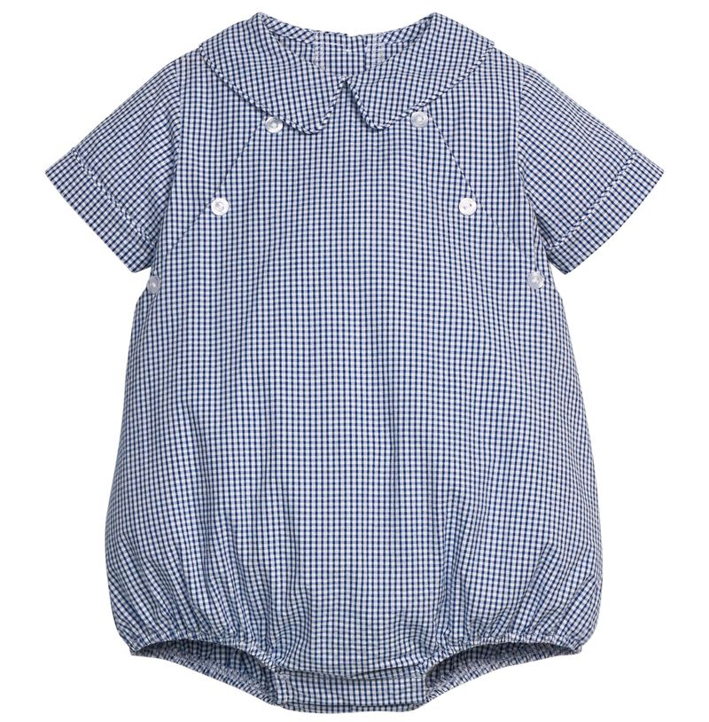 Little English Walker Bubble, Royal Seersucker Gingham