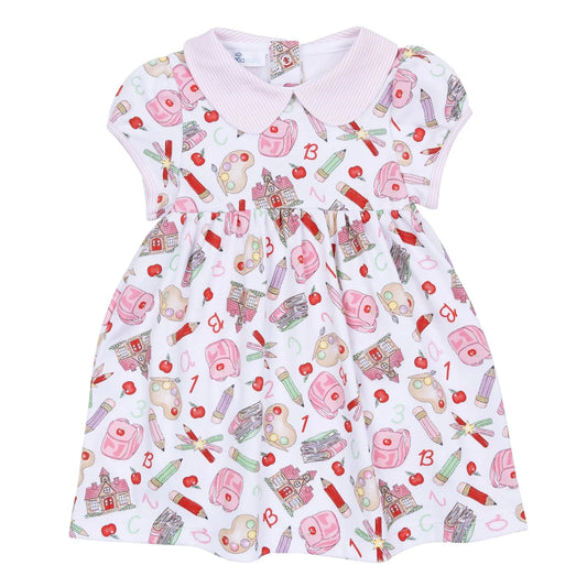 Magnolia Baby School Days Sweetness Collared Short Sleeve Dress