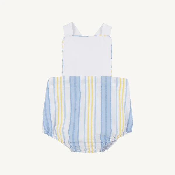 The Beaufort Bonnet Company Sayre Sunsuit Seersucker, SoBro Stripe