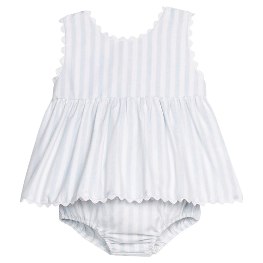 Little English Mary Dee Diaper Set, Savannah Stripe