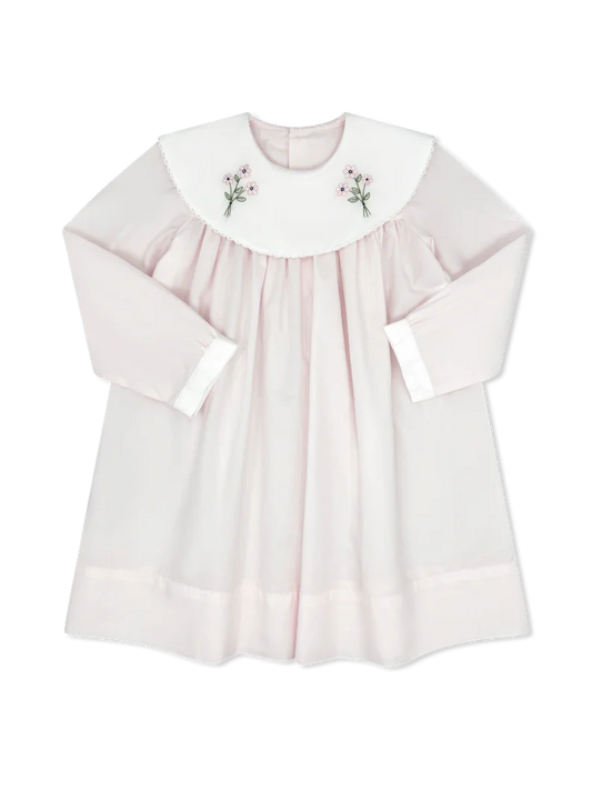Lullaby Set Sandra Long Sleeve Dress, Blessings Pink with Flowers