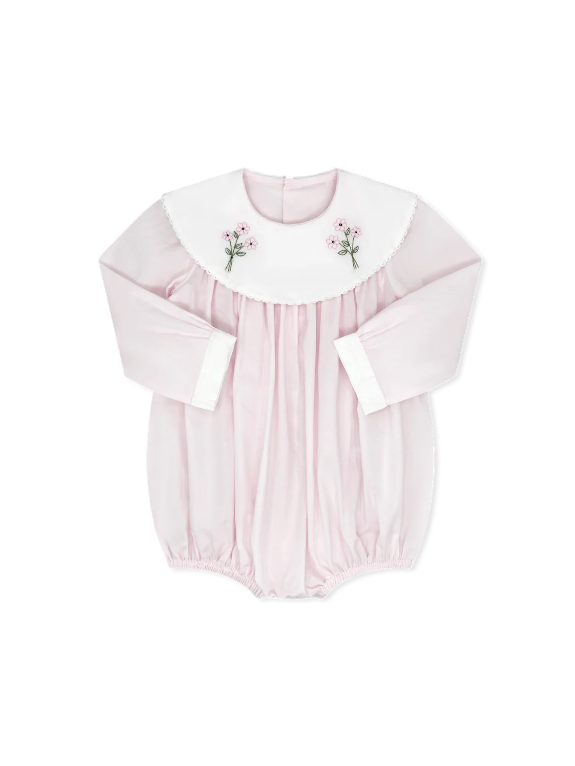 Lullaby Set Sandra Bubble Long Sleeve, Blessing Pink with Flowers