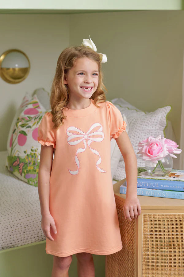The Beaufort Bonnet Eliza’s Appliqué Dress Seashore Sherbet/Palmetto