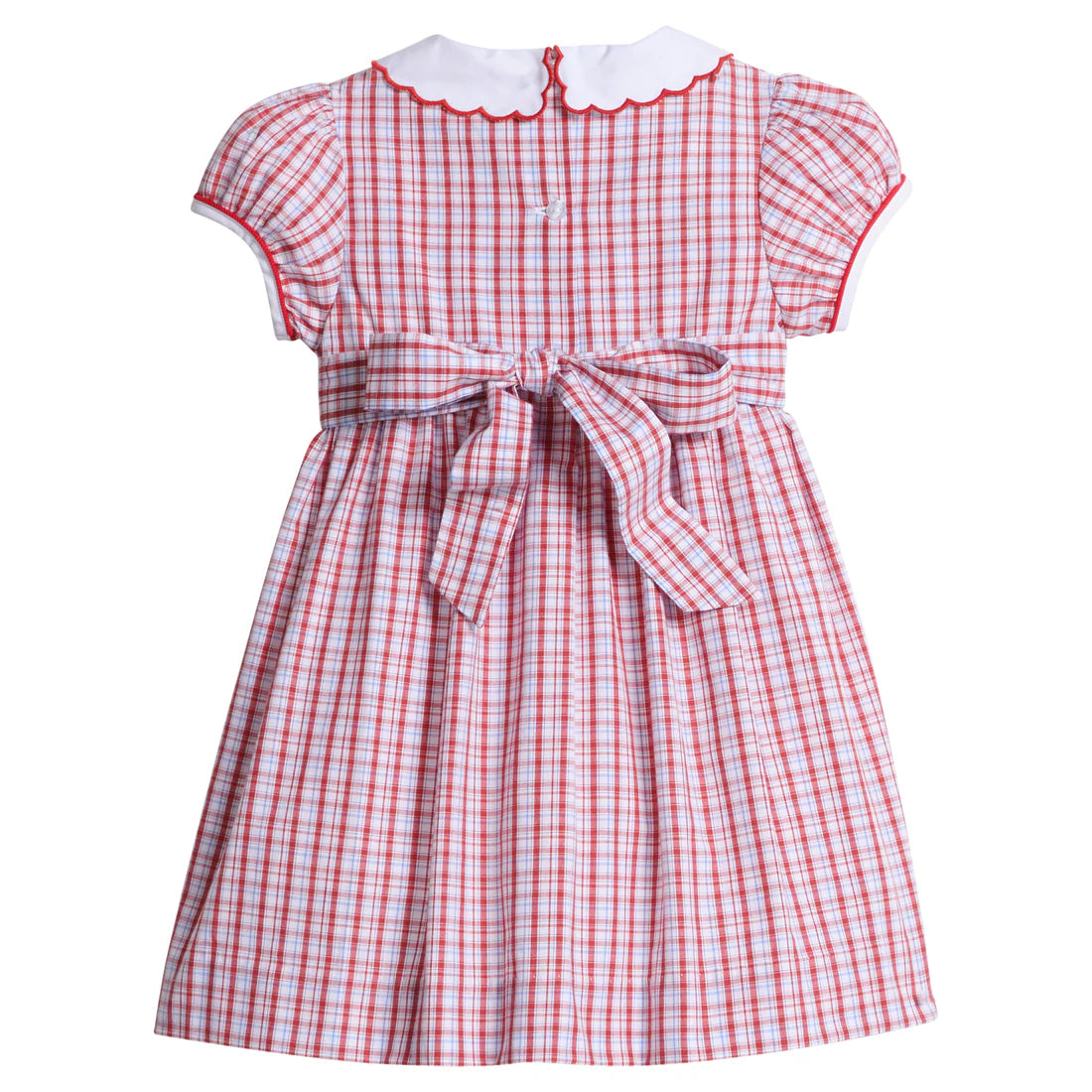 Little English Bibie Dress- Hartford Plaid