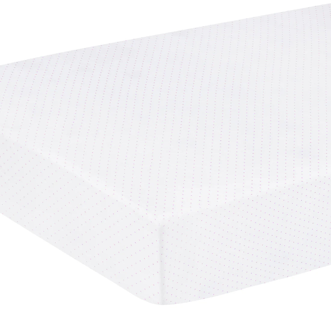 Little English Pima Crib Sheet- Micro Dot