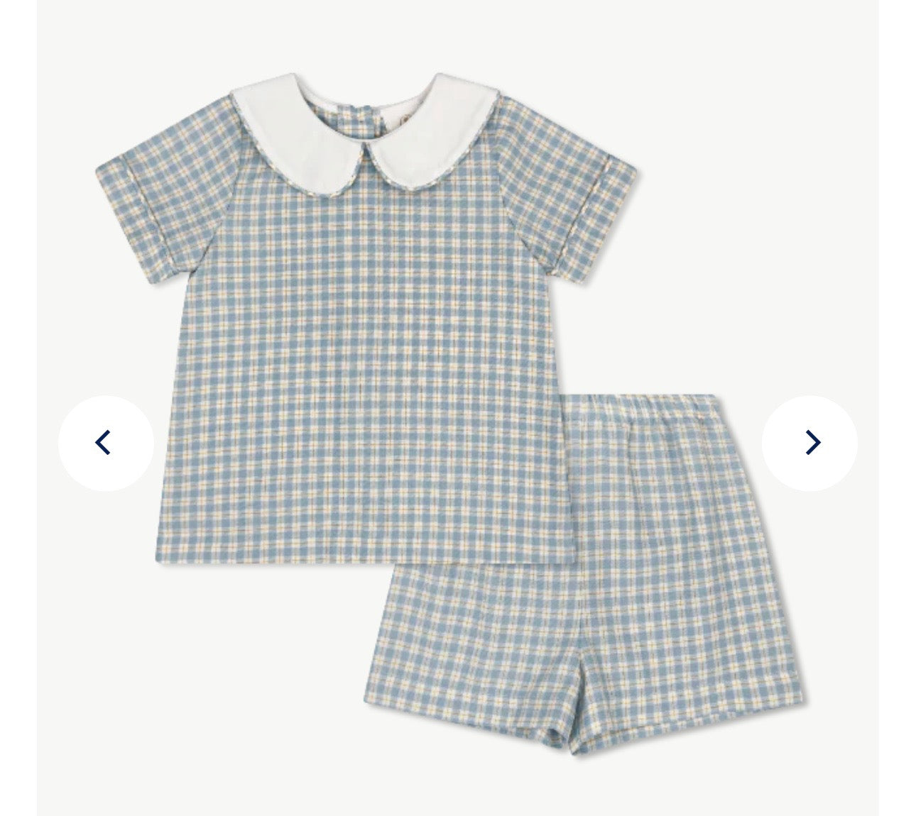Lullaby Set Sibley Short Set- Sturbridge Plaid