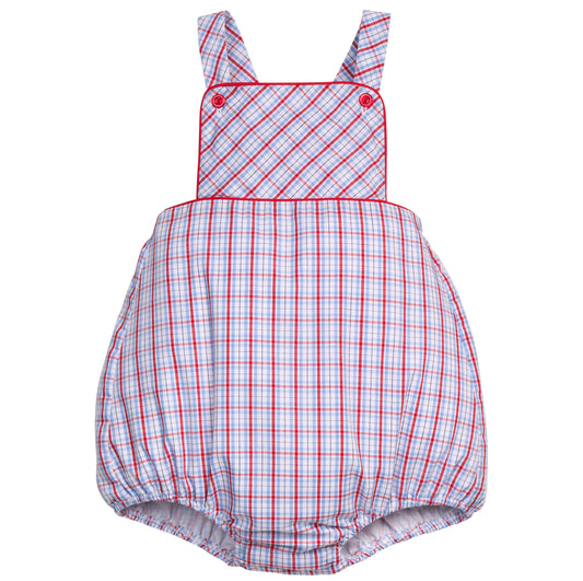 Little English Linville Bubble Patriotic Plaid