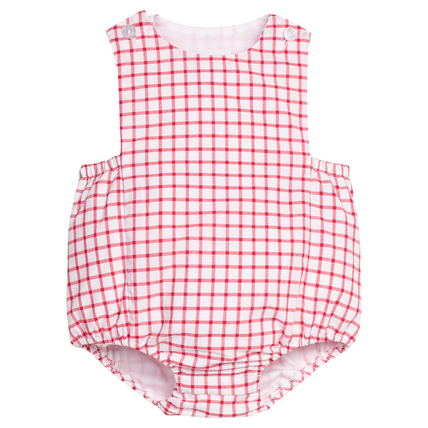 Little English Louis Sunsuit Red Windowpane