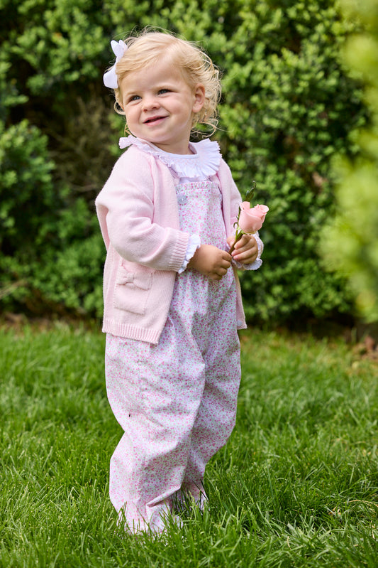Little English Ruffled Overall- Windemere Floral