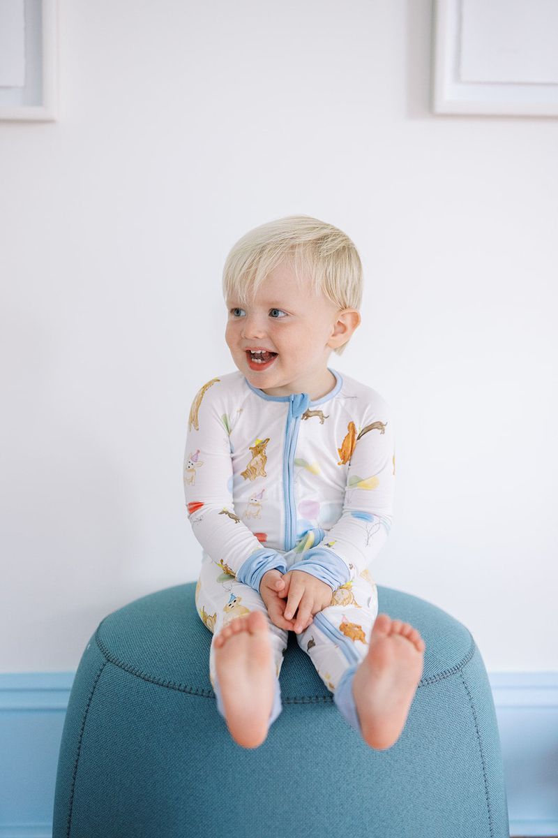 The Uptown Baby Dog Party Sleep Romper