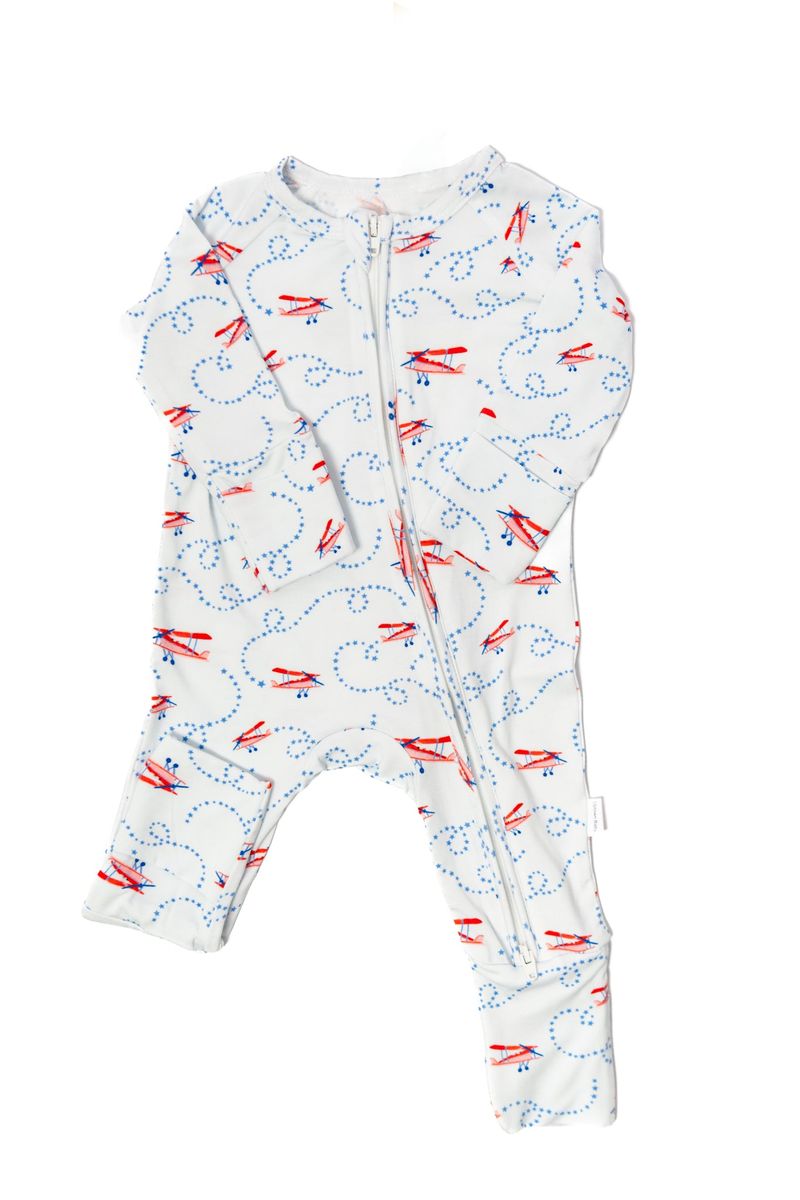 The Uptown Baby Airplane Sleep Romper