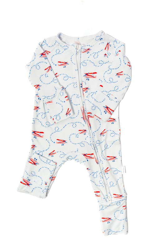 The Uptown Baby Airplane Sleep Romper