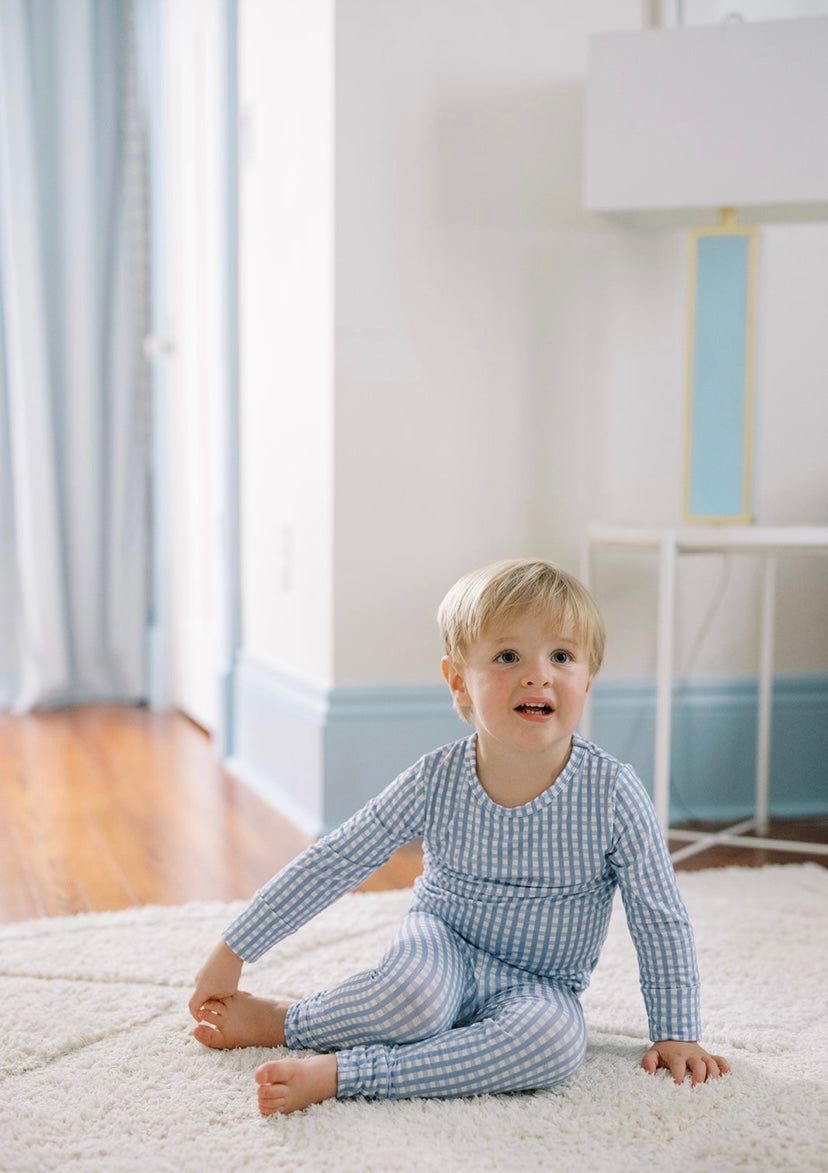 The Uptown Baby Gingham Two Piece Pajama Set
