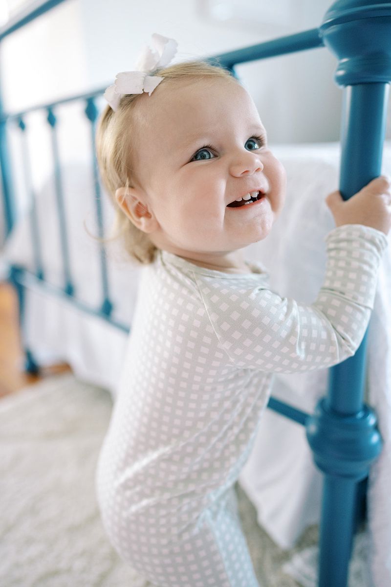 The Uptown Baby Gingham Sleep Romper