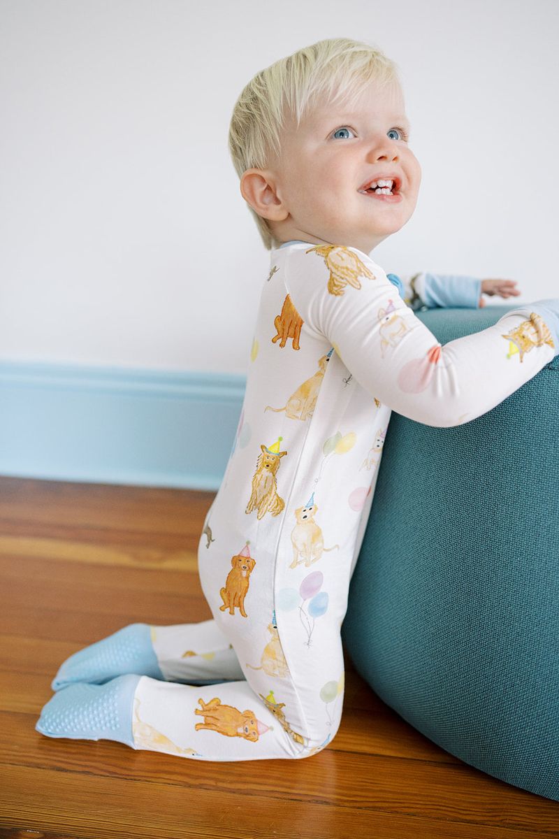 The Uptown Baby Dog Party Sleep Romper