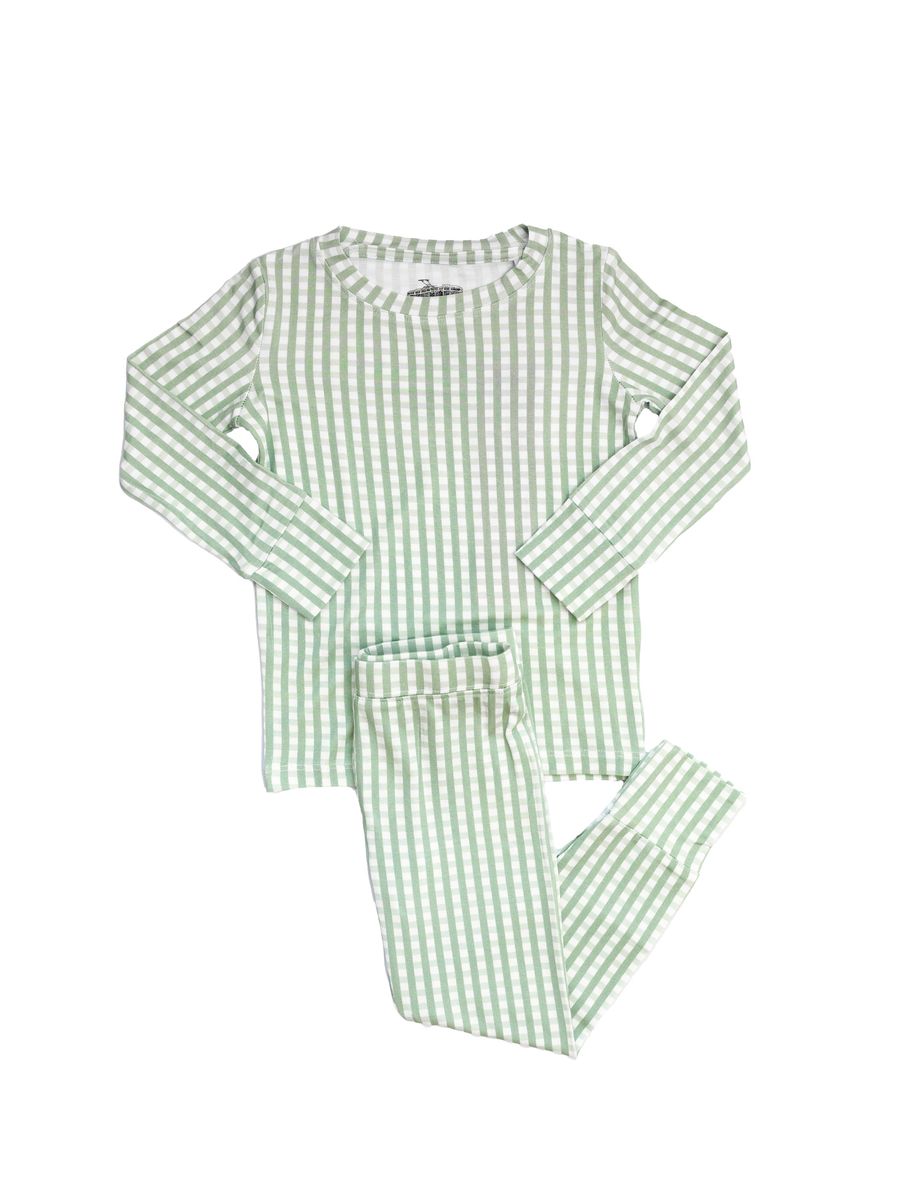 The Uptown Baby Gingham Two Piece Pajama Set